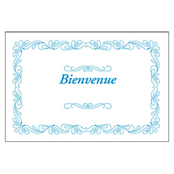 NAPPERON BIENVENUE BLEU 9