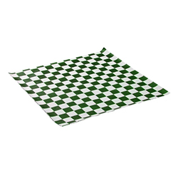 GREEN AND WHITE CHECKERED PAPER 12
