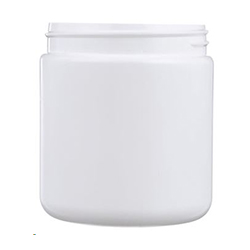 ROUND WHITE JAR 1L