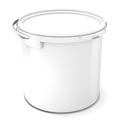 COUVERCLE POUR CHAUDIÈRE PLASTIQUE RONDE BLANCHE 2.5L