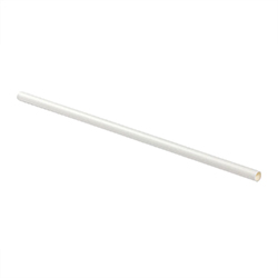 STRONG WHITE PAPER STRAW 7MM 10.25