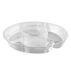 TAMPER EVIDENT CLEAR 3 COMPARTMENTS CONTAINER 7