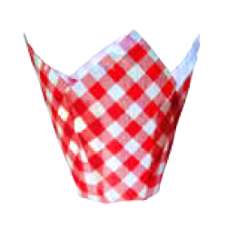MUFFIN PAPER CUP CHECKERED 50 M X H100 MM
