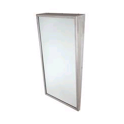 MIROIR INCLINÉ ACIER INOX 24