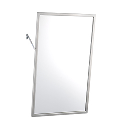 MIROIR INCLINABLE EN ACIER INOX 18