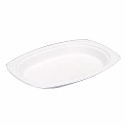 BAGASSE OVAL PLATE 7.5
