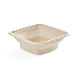 SQUARE COMPOSTABLE FIBRE BOWL 28 OZ