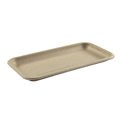 PLATEAU EN FIBRE MOULÉE COMPOSTABLE NO.17S BEIGE