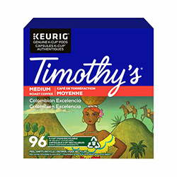 KEURIG PODS TIMOTHY'S COLOMBIAN EXCELENCIA