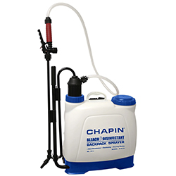 EURO STYLE BACKPACK SPRAYER FOR BLEACH AND DISINFECTANT 4 GAL