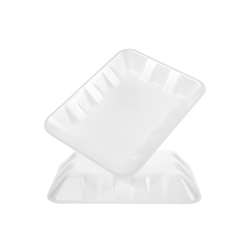WHITE STYROFOAM TRAY NO.4D/4P-R