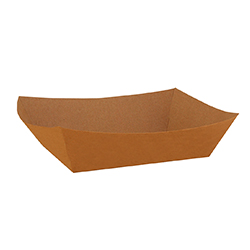 KRAFT PAPER FOOD TRAY 3 LB 48 OZ