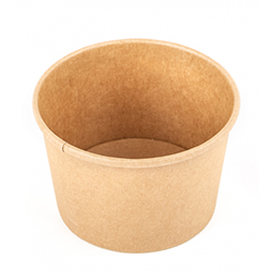 ROUND KRAFT PAPER CONTAINER 8 OZ 98 MM