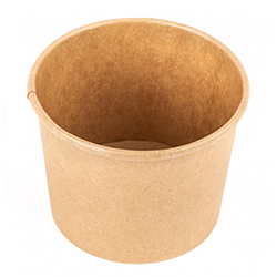 ROUND KRAFT PAPER CONTAINER 12 OZ 98 MM