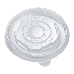 ROUND PLASTIC LID FOR KRAFT PAPER CONTAINER 74 MM