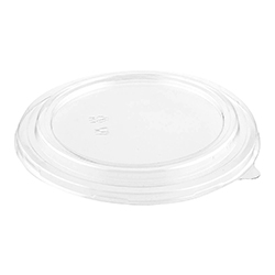 ROUND CLEAR PLASTIC LID FOR KRAFT PAPER BOWL 26OZ