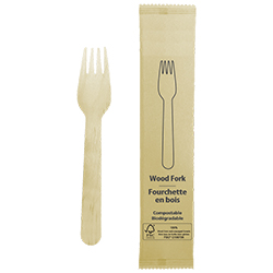 INDIVIDUALLY WRAPPED BIRCH WOOD FORK