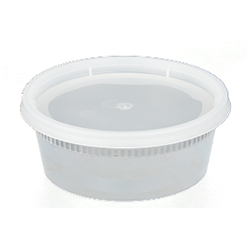 CLEAR COMBO DELI CONTAINER WITH LID 8OZ