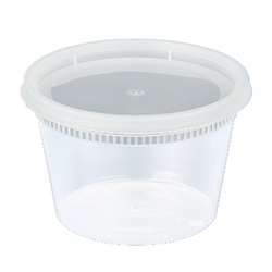 CLEAR COMBO DELI CONTAINER WITH LID 16 OZ