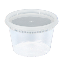 CLEAR COMBO DELI CONTAINER WITH LID 16OZ