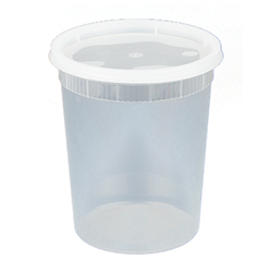 COMBO CONTENANT DELI AVEC COUVERCLE CLAIR 32 OZ