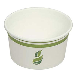 COMPOSTABLE LINED PAPER FOOD CONTAINER 12 OZ