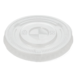 CLEAR FLAT LID WITH HOLE FOR CUP 98MM