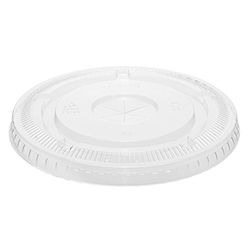 CLEAR FLAT LID WITH HOLE FOR CUP 78MM