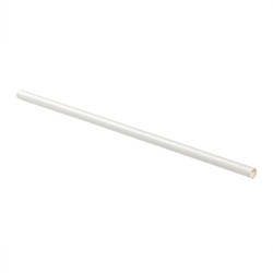 PAILLE EN PAPIER ROBUSTE BLANC 7 MM 10.25