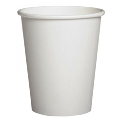 WHITE HOT CUP BEVERAGE 8OZ 80MM