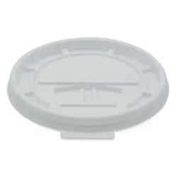 PS WHITE TEAR BACK LID FOR CUP 90MM