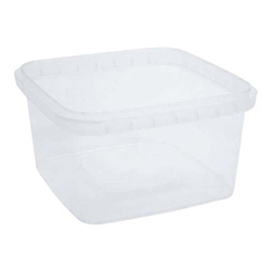 CONTENANT SÉCURISÉ CLAIR CARRÉ 12 OZ 105 MM