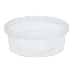 CONTENANT SÉCURISÉ CLAIR ROND 8 OZ 110 MM