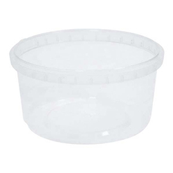 CONTENANT SÉCURISÉ CLAIR ROND 12 OZ 110 MM