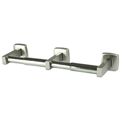 STAINLESS STEEL DOUBLE TOILET PAPER HOLDER