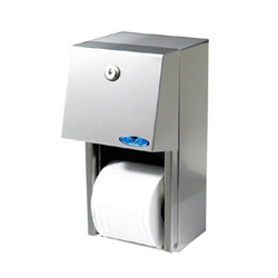 DOUBLE ROLL BATHROOM TISSUE DISPENSER STAINLESS STEEL