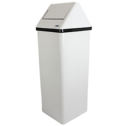 WHITE STEEL RECEPTACLE 105L
