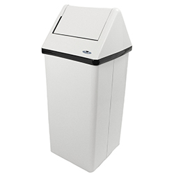 WHITE STEEL RECEPTACLE 80L