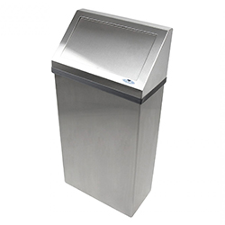 STAINLESS STEEL WALL RECEPTACLE 50L