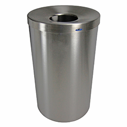 STAINLESS STEEL LOBBY WASTE RECEPTACLE 125L