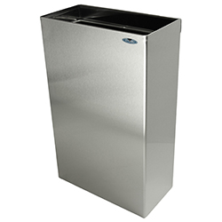 POUBELLE MURALE EN ACIER INOX 50L