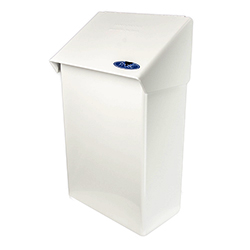 WHITE STEEL NAPKIN DISPOSAL