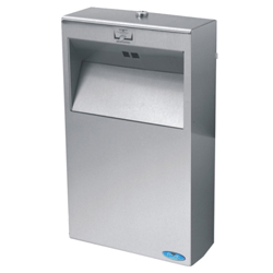 STAINLESS STEEL HANDS FREE NAPKIN DISPOSAL