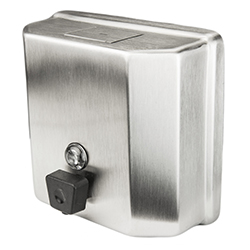 STAINLESS STEEL LOW PROFILE SOAP DISPENSER