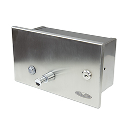 DISTRIBUTEUR SAVON À MAINS ENCASTRÉ ACIER INOX