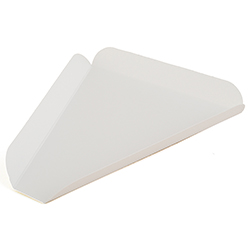 WHITE PIZZA WEDGE TRAY 9