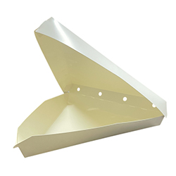 BOÎTE REFERMABLE EN CARTON BLANC POUR POINTE DE PIZZA 9