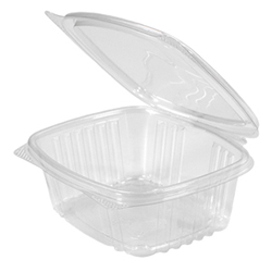 FLAT HINGED LID CLEAR CONTAINER 12 OZ