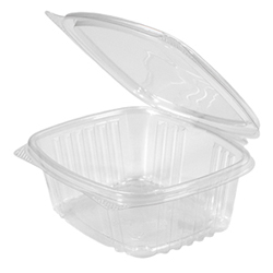 FLAT HINGED LID CLEAR CONTAINER 12OZ