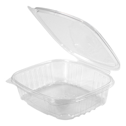 FLAT HINGED LID CLEAR CONTAINER 24OZ